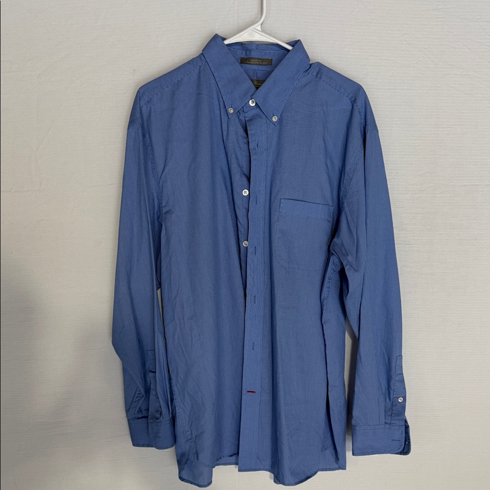 Daniel Cremieux Men's Blue Casual Button-Down Shirt